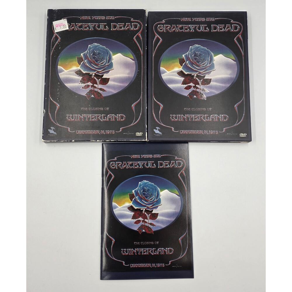 GRATEFUL DEAD New Year's Eve THE CLOSING OF WINTERLAND 1973 Slipcover Book 2 DVD